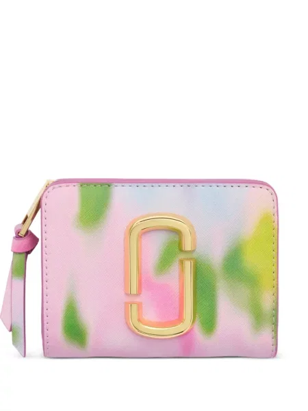 Portofel Marc Jacobs cu model floral cu imagine roz