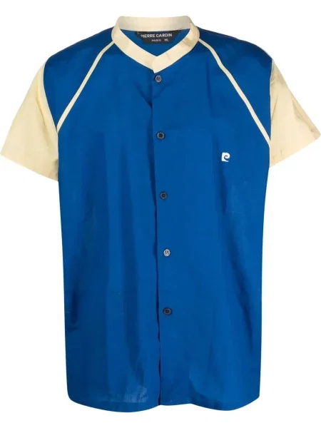 Krátká košile Pierre Cardin Pre-owned modrá