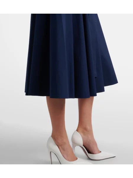 Rochie tip cămașă Carolina Herrera cu model floral albastru