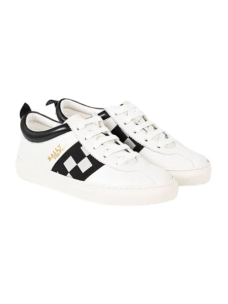 Sneakersy Bally skórzane białe