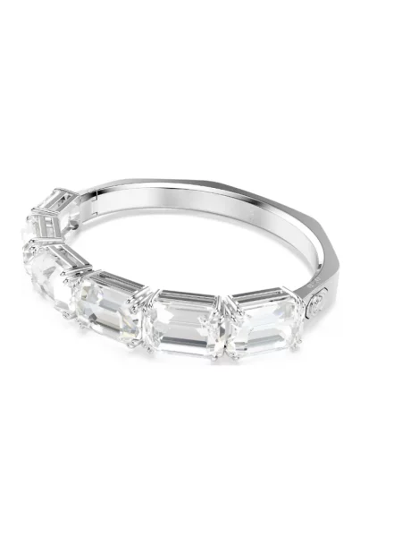 Pierścionek Swarovski biznesowy szary