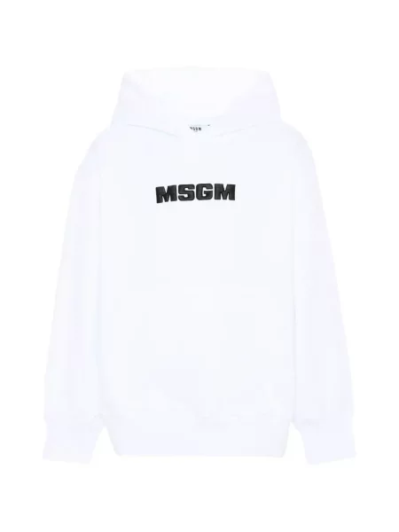 Bluza z kapturem dziecięca Msgm biała