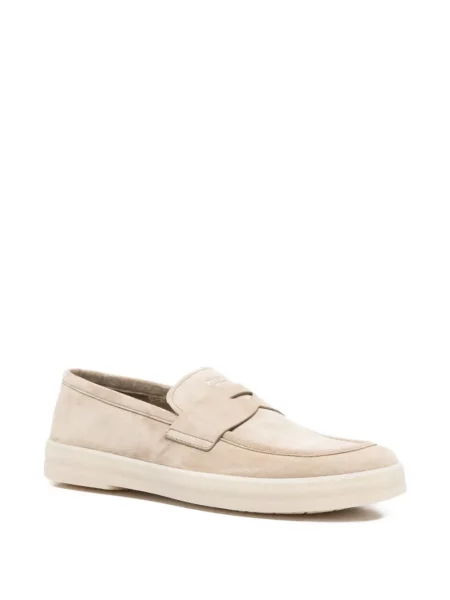 Pantofi loafer Prada din piele de căprioară