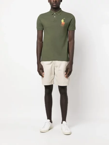 Siuvinėtos trumpas polo marškinėliai Polo Ralph Lauren
