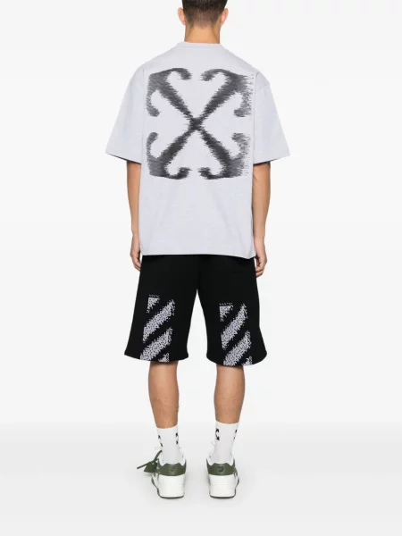 Siuvinėtos šortai Off-white balta