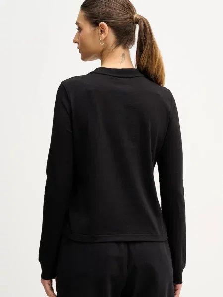 Tričko s dlouhým rukávem Calvin Klein Jeans černá