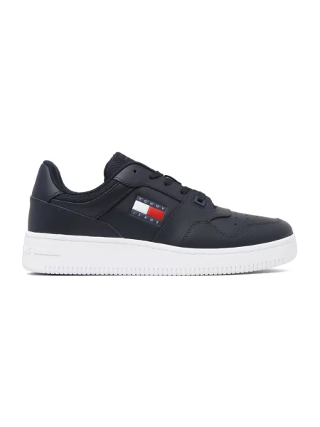 Sneakersy Tommy Jeans koronkowe casual z logo białe