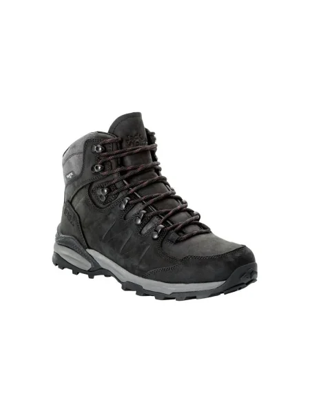 Jack Wolfskin Refugio Prime Texapore Mid phantom pánske trekové topánky čierna