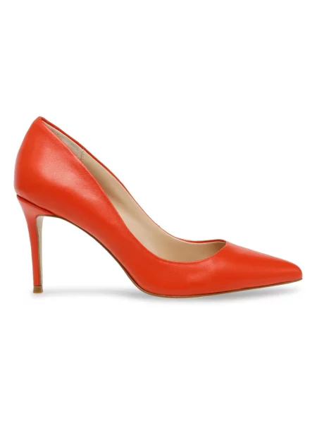 Czółenka Steve Madden skórzana pomarańczowa