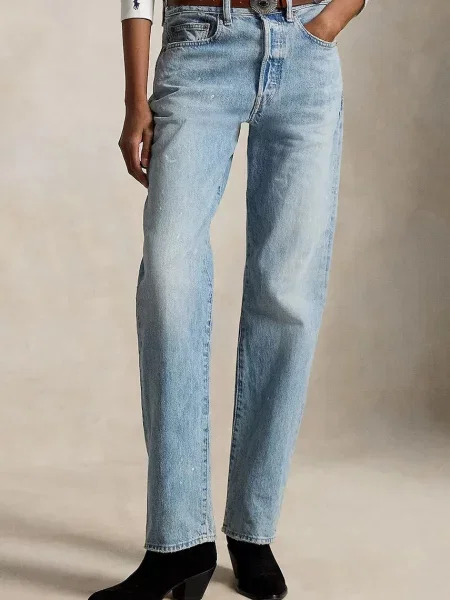 Polo Ralph Lauren blugi relaxed fit pentru femei albastru