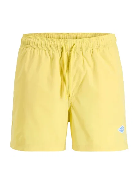 JACK & JONES Kratke kopalne hlače JPSTMAUI svetlo rumena