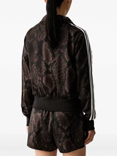 Hanorac Adidas cu broderie cu dungi alergare roz