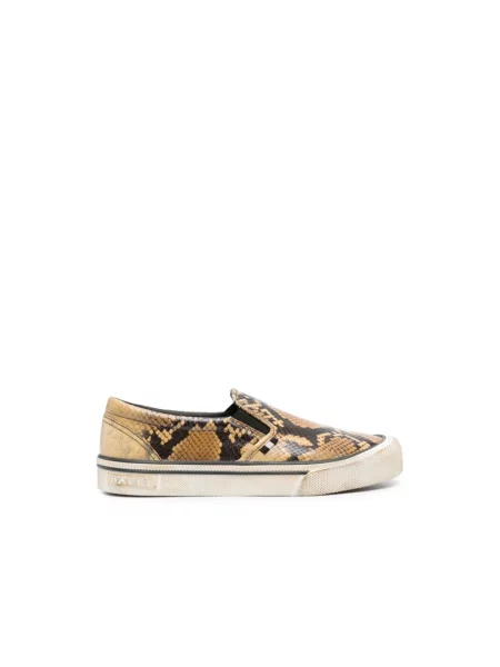 Sneakersy Bally wsuwane brązowe