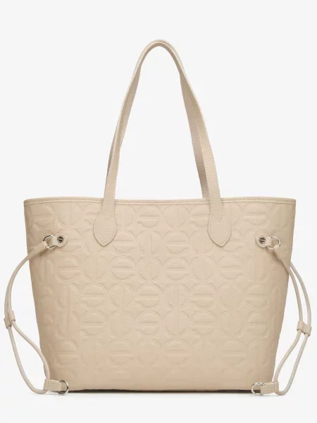 Кожаная сумка Estro бежевая