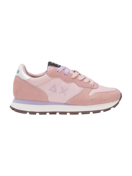 Sneakersy Sun68 skórzane casual różowe