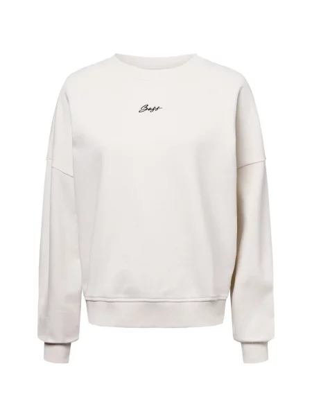 BOSS Orange Bluza Esweaty Kobiety jednolity S biały