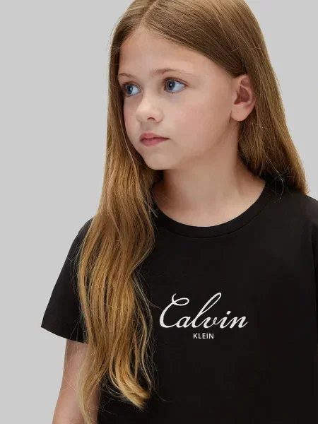 Calvin Klein Jeans тениска за деца от черно