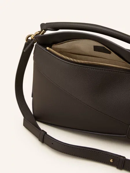 Loewe Kabelka Puzzle Edge Small tmavě šedá