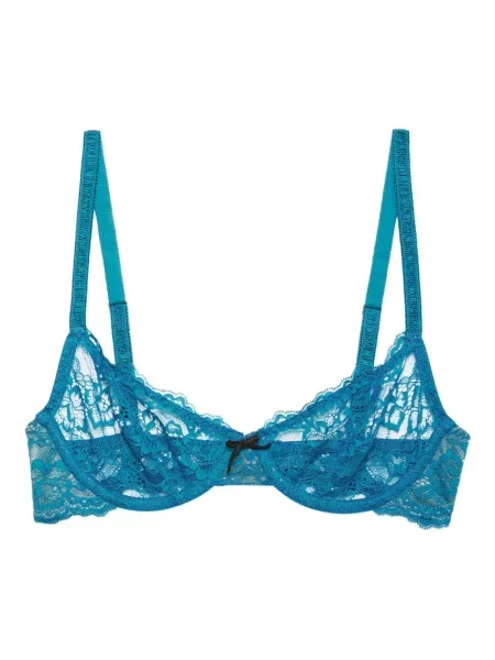 Sutien Fleur Du Mal din dantelă albastru