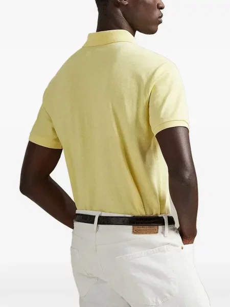 Bőr húzózsinór pólóing Polo Ralph Lauren barna