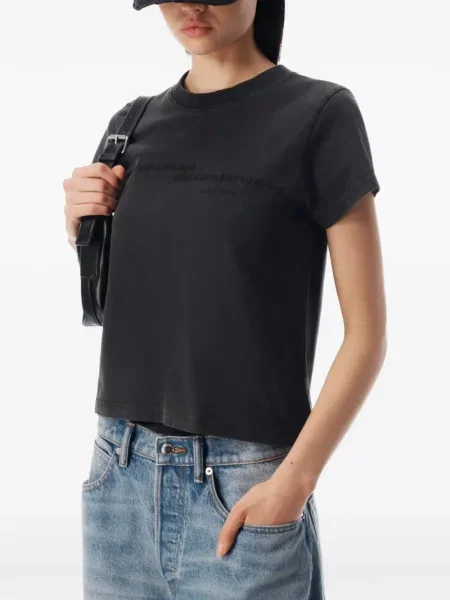 Tricou Alexander Wang cu autograf negru