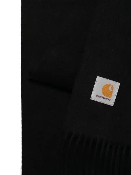 Шал Carhartt Wip с ресни черно