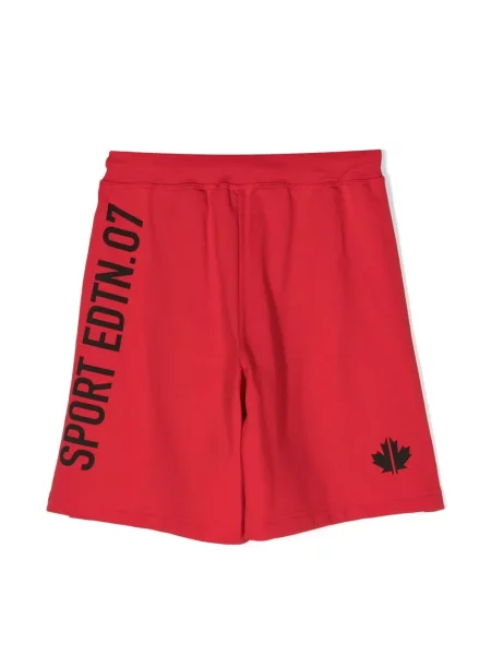 Szorty dziecięce Dsquared2 czerwone