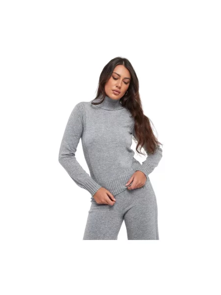 Sweter z golfem Armani Exchange do golfa szary