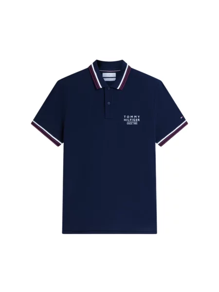 Koszulka polo Tommy Hilfiger niebieska