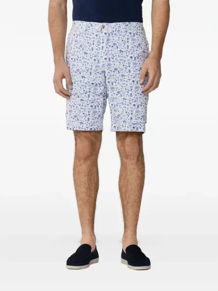 Reversibil pantaloni scurți Hackett London alb