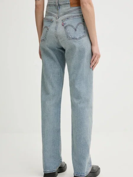 Levi's jeans RIBCAGE FULL LENGTH albastru