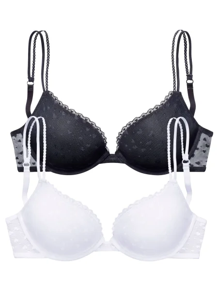 PETITE FLEUR by LASCANA Sutien negru alb