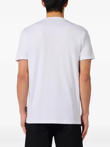 Majica Philipp Plein s vezom bijela