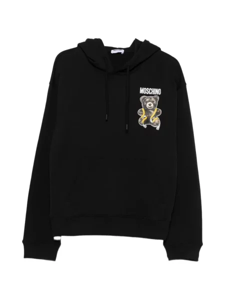 Ursuleț de pluș hanorac cu glugă Moschino negru