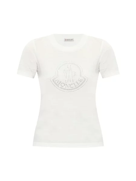 Koszulka Moncler z logo biała