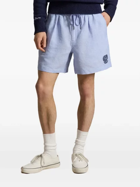 Șapcă Polo Ralph Lauren de mătase cu dungi cu cataramă albastru