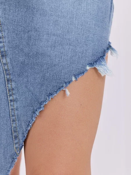 Fustă din denim Factory Price asimetrică albastru