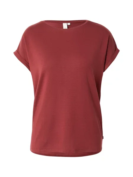 QS Tricou bordeaux roșu