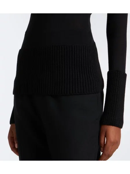 Pulover Alaïa de lână negru