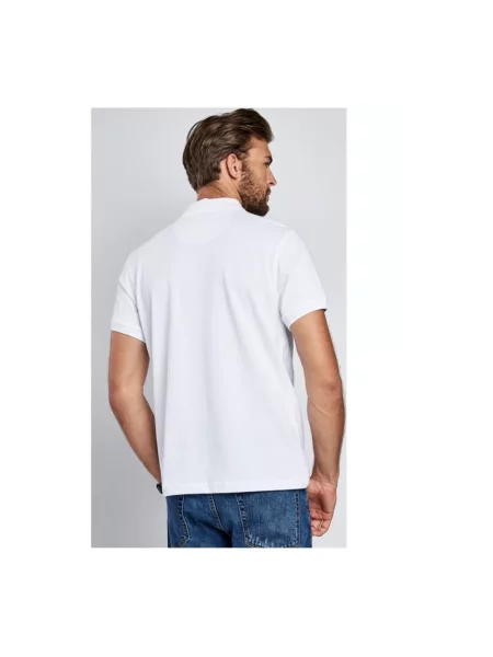 Koszulka polo Barbour biała