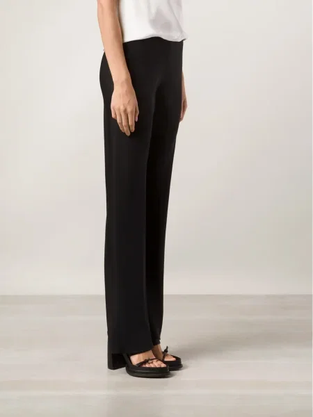 Pantaloni Peter Cohen de mătase negru