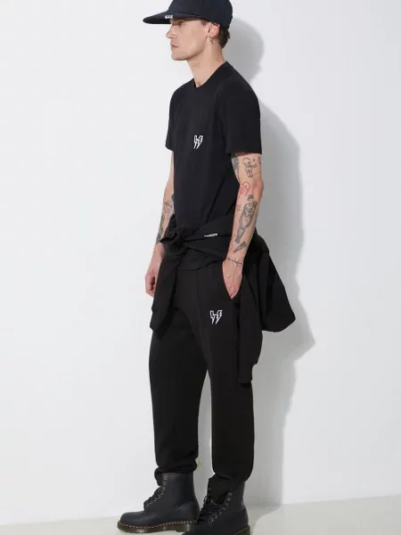 Спортивні штани Neil Barrett з аплікацією чорний