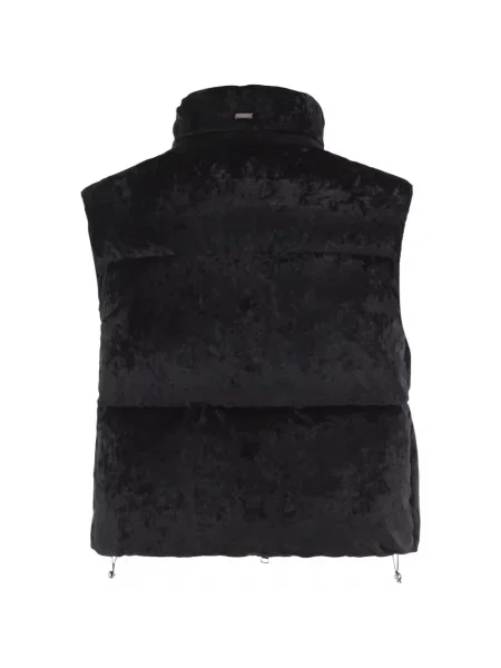 Vestă Herno de catifea negru