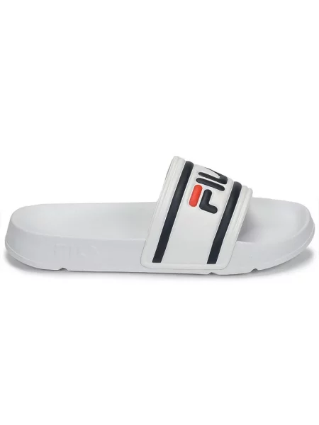 Klapki Fila z logo białe