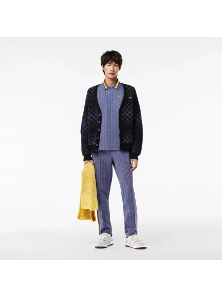 Lacoste Koszulka Polo Classic Fit Z Kołnierzykiem Kontrastowym I Motywem Monogramu czerwona