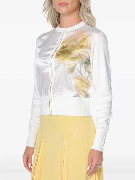 Cardigan Ted Baker cu model floral cu imagine alb