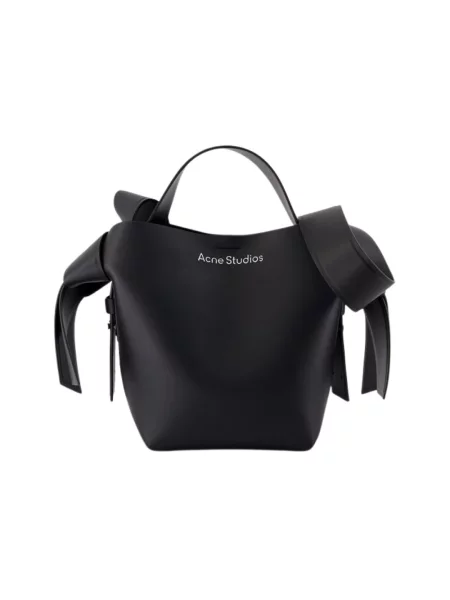 Torebka Acne Studios skórzana czarna