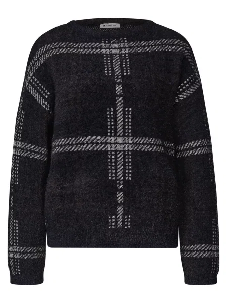 STREET ONE Pulover bleumarin / deschis gri