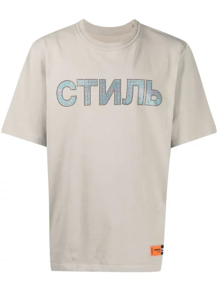Stras tricou Heron Preston verde