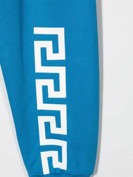 Spodnie dziecięce Versace niebieskie